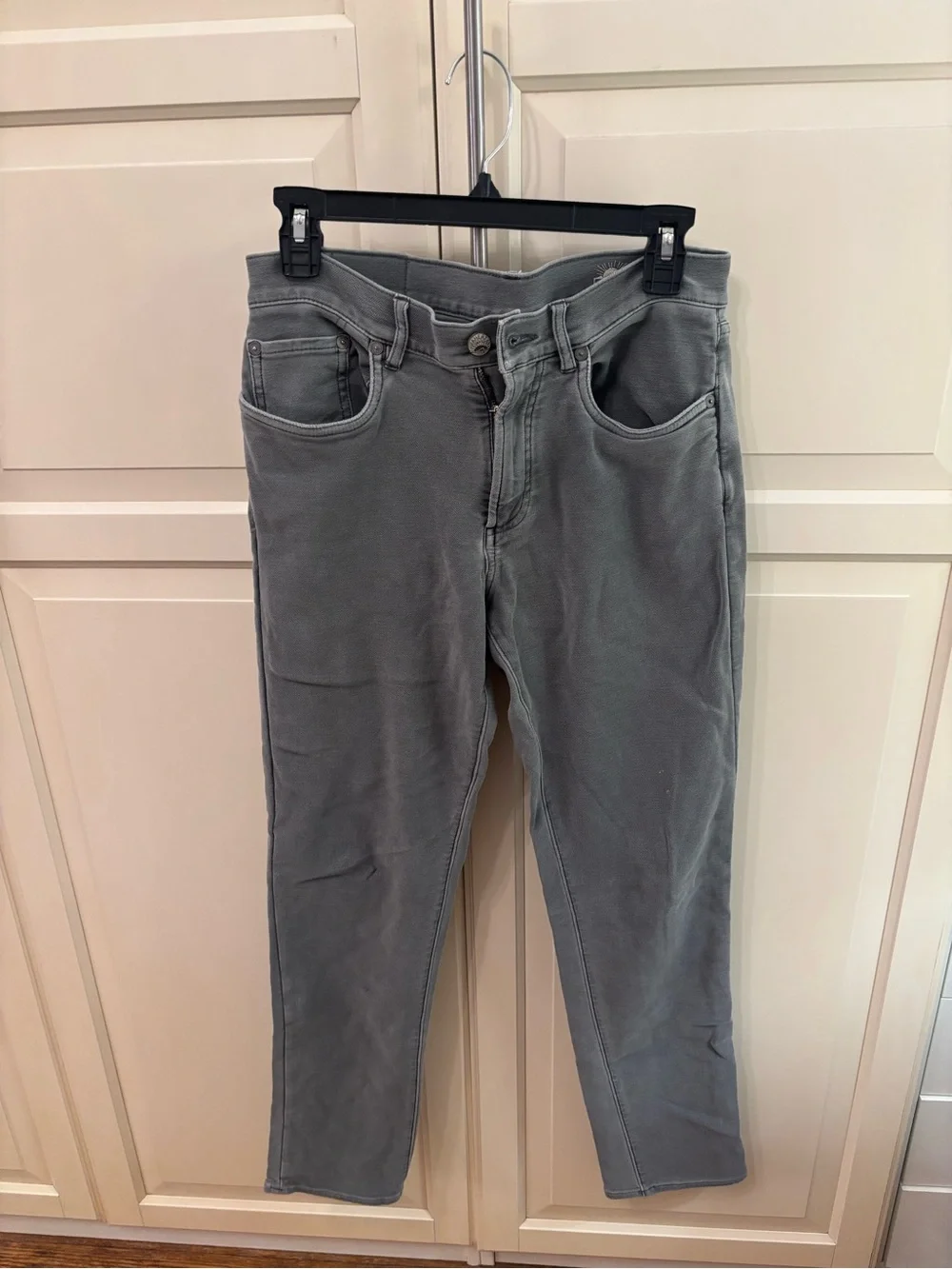 Faherty Brand Men’s Gray 5 Pocket Stretch Pants Size 30 Casual Premium